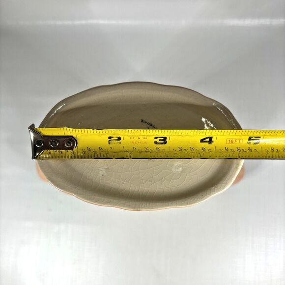 Vintage Pink Chartreuse Vase Fan Weil Ware California Pottery Made USA 40s - Picture 9 of 11